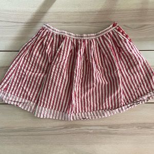Kimchi & Blue cute red and white striped skirt button placket 12 Anthropologie